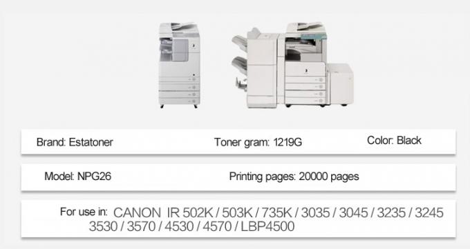 Genuine Canon Copier Toner NPG 26 GPR 16 C EXV12 For Canon