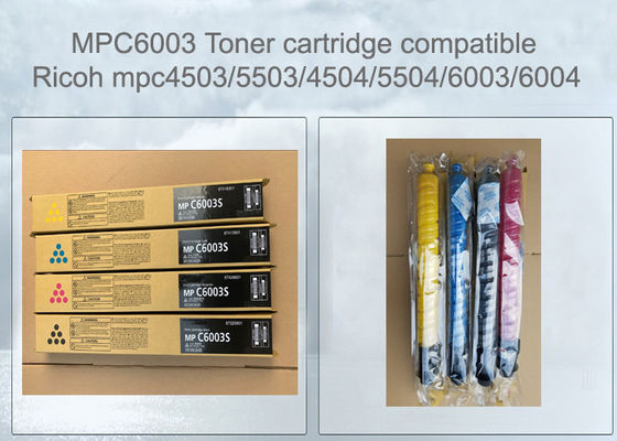 Mpc 6003 Ricoh Printer Cartridge Set Black Cyan Magenta Yellow With Chip