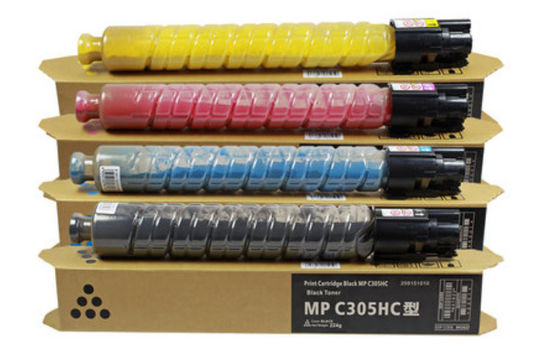 Ricoh Toner Cartridges MP C305SPF CMYK  for Ricoh MP C305SPF C306ZSP With Chip