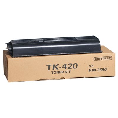 Black Yield 15000 Pages Kyocera Ecosys Toner Cartridge TK420 For KM2550 Printers