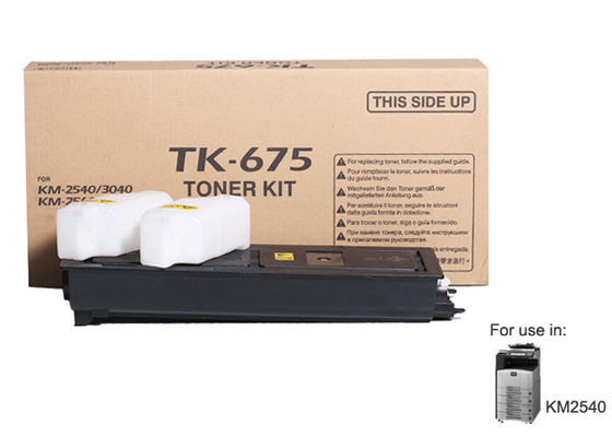 Kyocera KM - 2560 copier Toner Cartridge TK - 675 with Chip