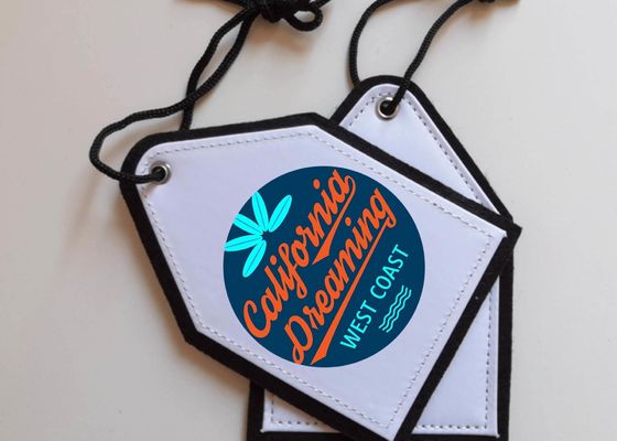 Dye Sublimation Blank Car Freshener Hanger Tag For Personalized Printing