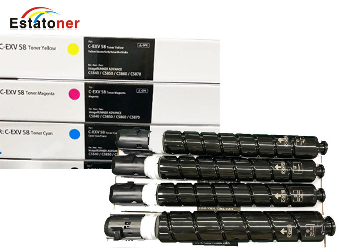 Canon C-EXV58 CMYK Multipack Full Set of 4 Copier Toner Cartridge