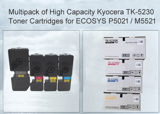 Kyocera TK-5230 BK/C/M/Y Toner Cartridge High Capacity Black and Colour Toner Multipack