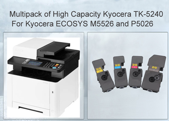 Compatible Kyocera ECOSYS P5026cdn TK-5240 Black and Colour Toner Cartridge 4 Pack