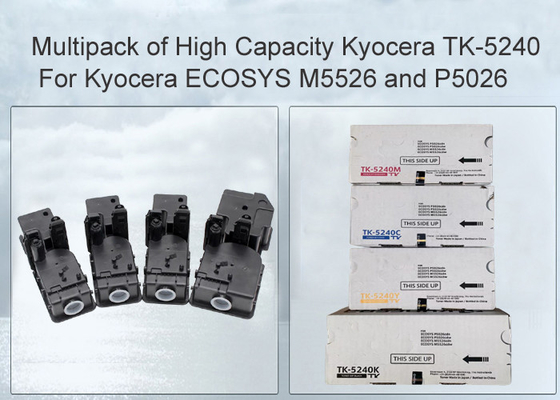 Compatible Kyocera ECOSYS P5026cdn TK-5240 Black and Colour Toner Cartridge 4 Pack