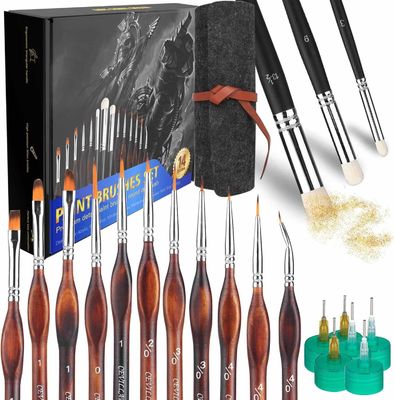 Detail Hobby Model Making Paintbrush Set For Miniature Painting