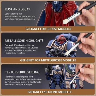 Detail Hobby Model Making Paintbrush Set For Miniature Painting