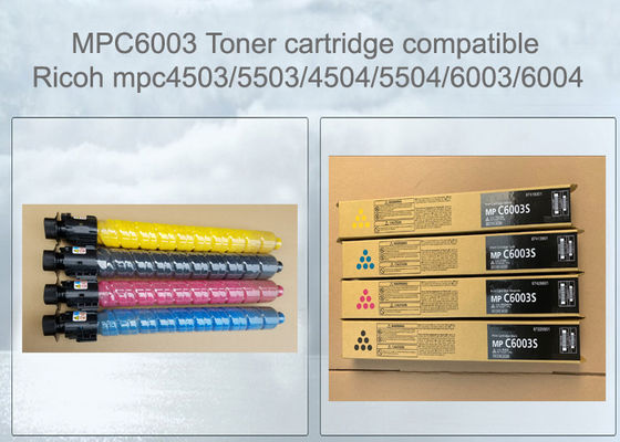 Mpc 6003 Ricoh Printer Cartridge Set Black Cyan Magenta Yellow With Chip