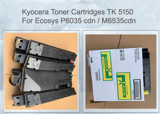 KYOCERA TK-5150Y TONER CARTRIDGE 1T02NSANL0 FOR ECOSYS 6535, 4 PCS PER SET 10K PAGES