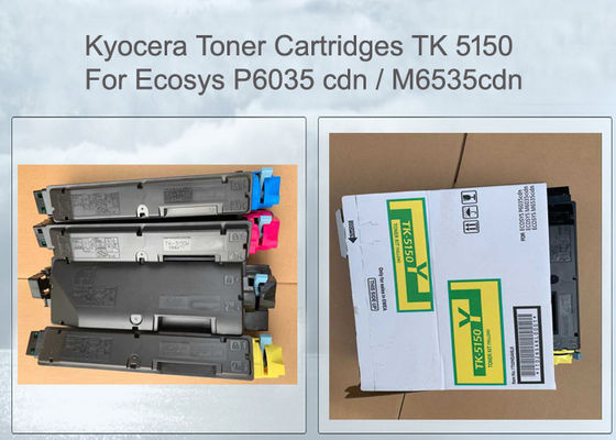 KYOCERA TK-5150Y TONER CARTRIDGE 1T02NSANL0 FOR ECOSYS 6535, 4 PCS PER SET 10K PAGES