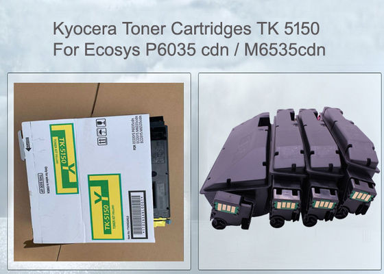 KYOCERA TK-5150Y TONER CARTRIDGE 1T02NSANL0 FOR ECOSYS 6535, 4 PCS PER SET 10K PAGES