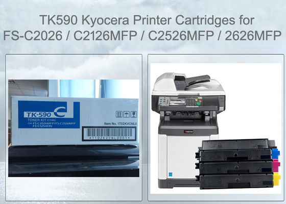 Kyocera TK590C Toner Cartridge Cyan FS-C2526 C2626 M6026 M6526 Compatible
