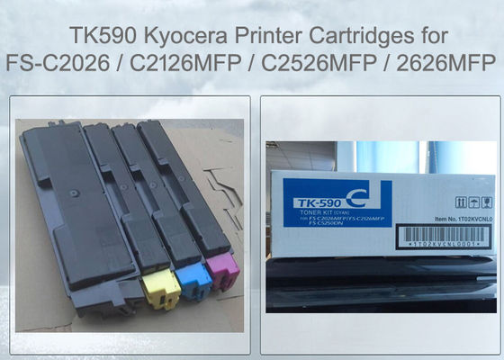 Kyocera TK590C Toner Cartridge Cyan FS-C2526 C2626 M6026 M6526 Compatible