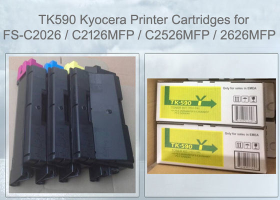 Kyocera TK590Y Toner Cartridge Yellow FS-C2526 C2626 M6026 M6526 Compatible