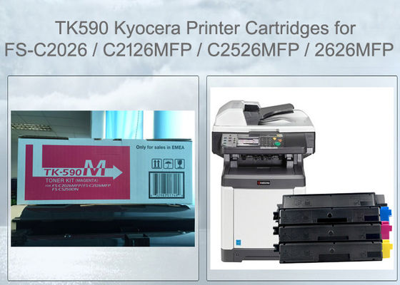 Kyocera TK590M Toner Cartridge Magenta For FS-C2526 C2626 M6026 M6526 Original