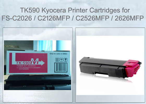 Kyocera TK590M Toner Cartridge Magenta For FS-C2526 C2626 M6026 M6526 Original
