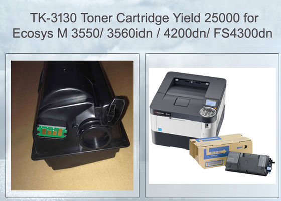 25000 Pages Kyocera Toner Cartridge TK-3130 For ECOSYS M3550idn