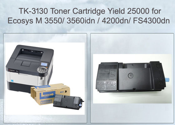 Compatible Black TK3130 Kyocera Printer Toner Cartridges For Kyocera ECOSYS M3550idn