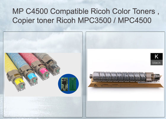 Black Print Toner Cartridge MP C4500 884930 For Ricoh Aficio C4540 / LD445c 23000 Pages