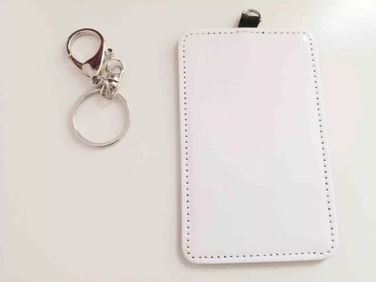 Leather Sublimation Blank Products Car Keychain Holder With Card Sleeves