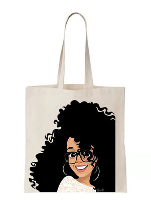 Sublimation Blank Plain Canvas Tote Bag 35 X 40cm For Shopping Tool